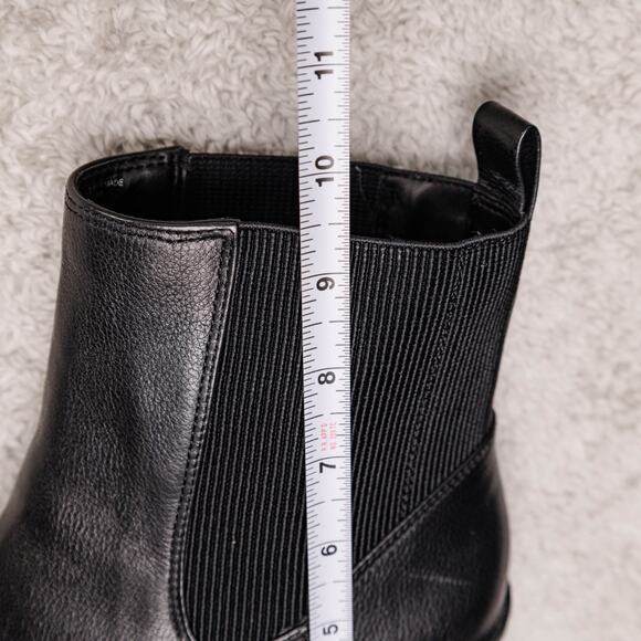 Aerosoles Mylo Black Leather Wedge Ankle Boots Womens Size 11rac - Picture 10 of 16